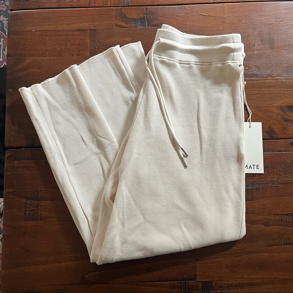 MATE the label thermal wide leg pant